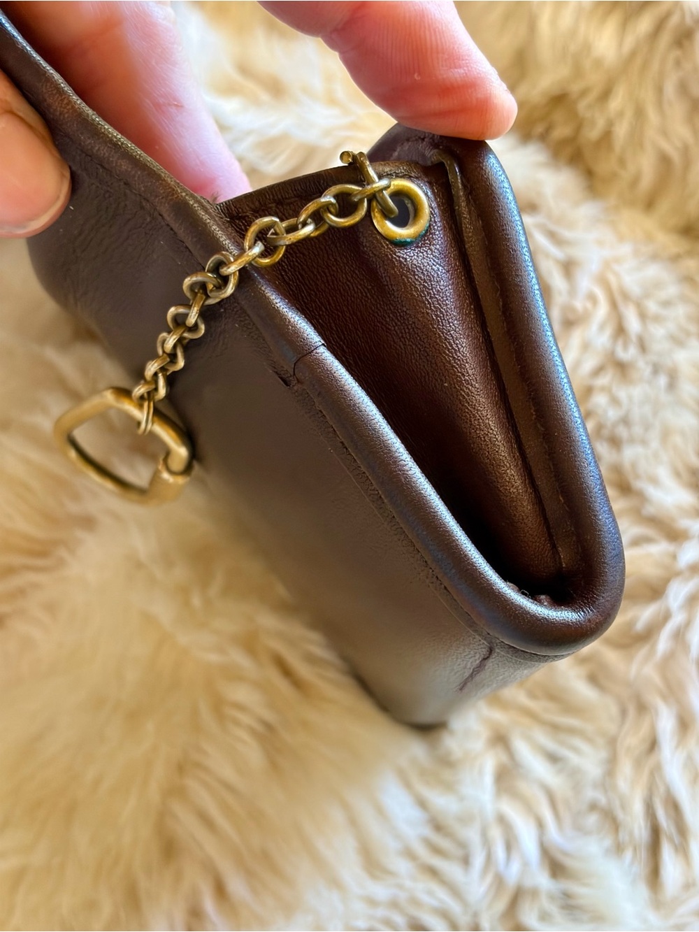 Vintage Coach Multifunction Wallet Mahogany Brown Leather - Picture 10 of 16
